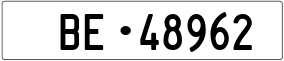 Trailer License Plate